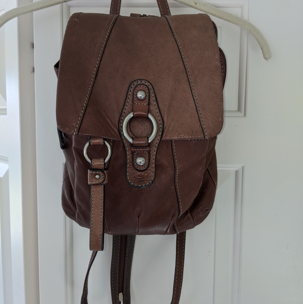 Brown Small Backpack